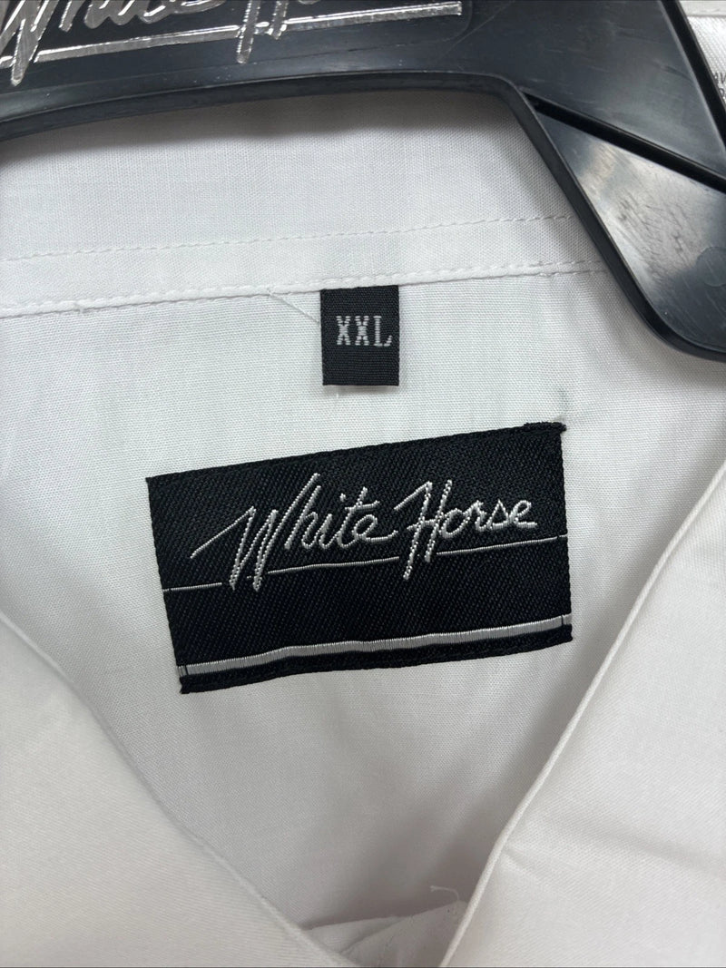 New Women’s White Horse White Fridge Long Sleeve Pearl Snap XXL TT-33