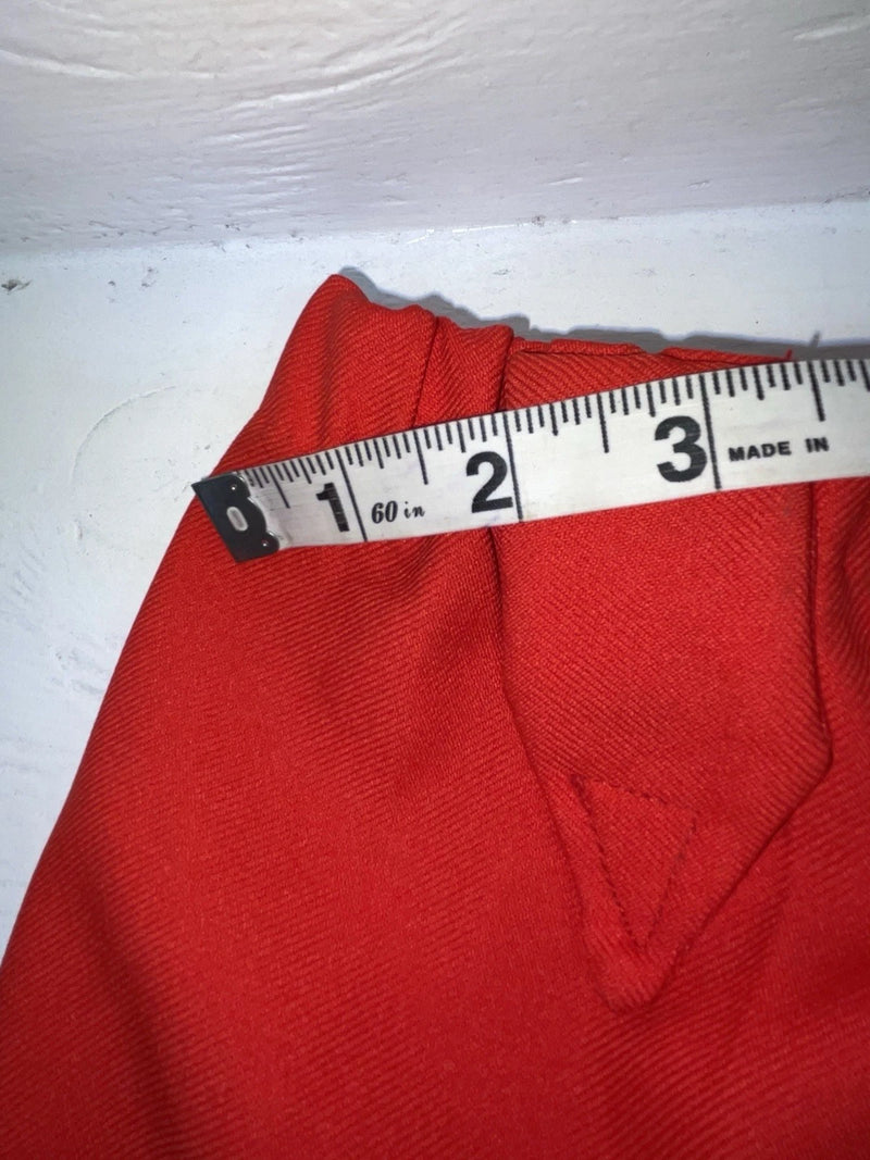 New Vintage Red Polyester Pants ZZ-54