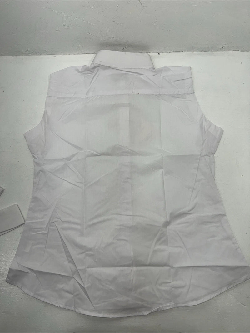 New Women’s White Tough 1 Comfort Riders Sleeveless Riding Shirt. 40 D-33