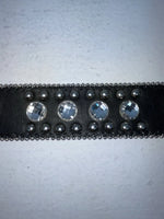 New Black Genuine Leather Blazin Roxx Silver Bling Cross L Belt #N3510401 Z-69