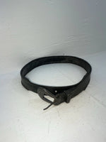 New Black Genuine Leather Weaved 28” Belt #4591 JJ-108