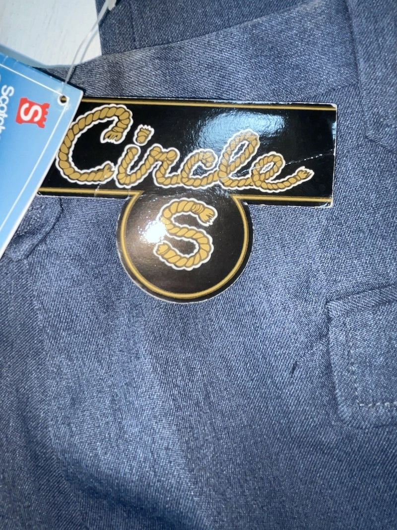 New Vintage Blue Circle S Polyester Pants #6811 XX-95