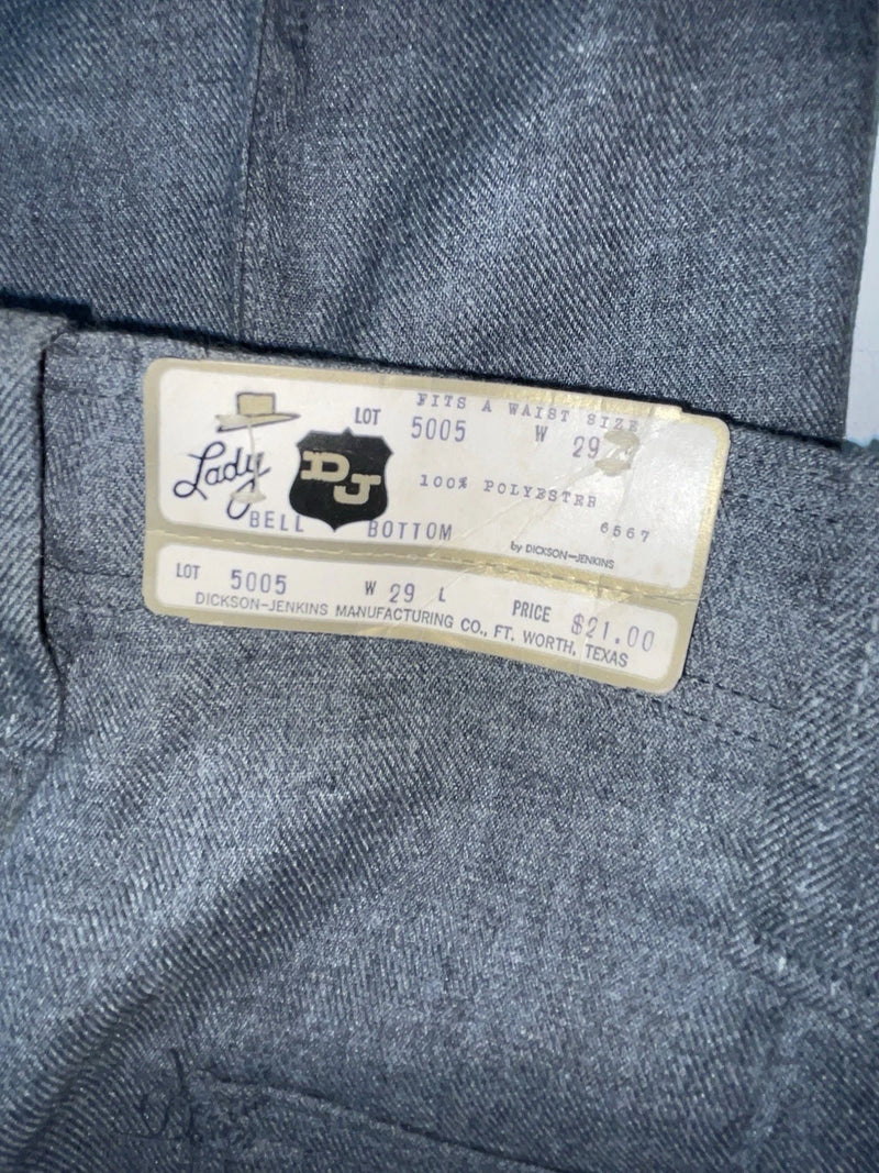 New Vintage Gray Dickson Jenkins Polyester Pants #5005 XX-44