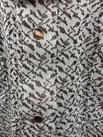 New Men’s Miller Brown Designed Long Sleeve Pearl Snap 17 X 33 XL T-6