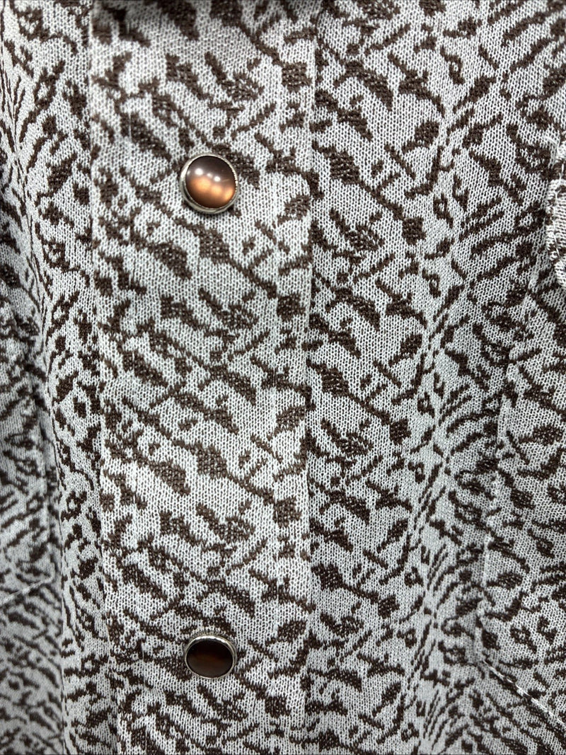 New Men’s Miller Brown Designed Long Sleeve Pearl Snap 17 X 33 XL T-6