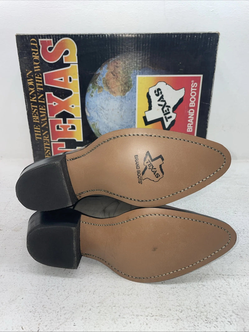 New Men’s Gray Texas Brand Cowboy Boots. 5502 7.5 7 1-2 D. 3-150