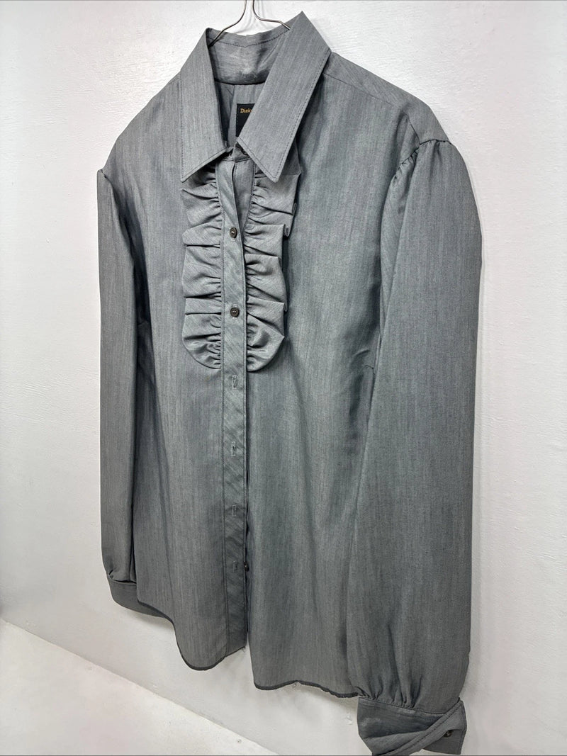 New Women’s Dickson Jenkins Gray Long Sleeve Button Up Size 16 XL II-53