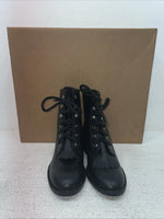 New Kids Black Lace Up American West Cowboy Boots. 2120 13.5 13 1/2 D. 23-74