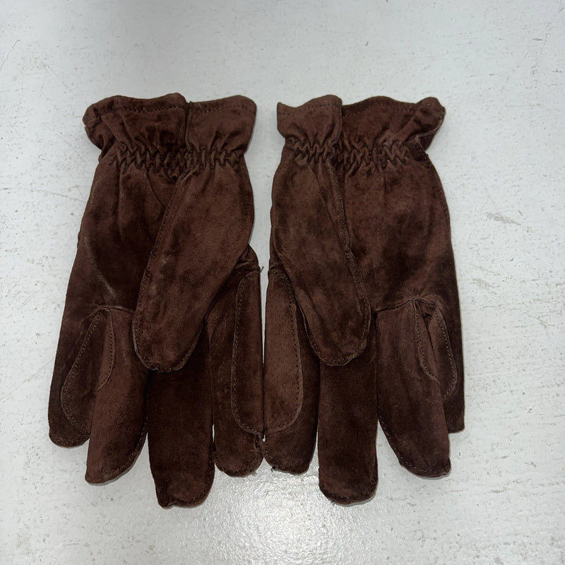 New Dremier Brown Leather Warm Lined Riding Gloves E-501