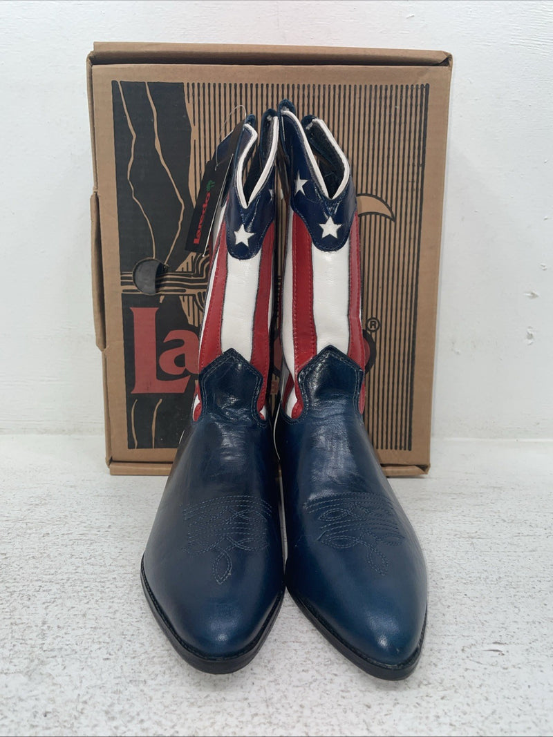 New Youth U.S. Flag Laredo Cowboy Boots. 1644 5 M. 2-119