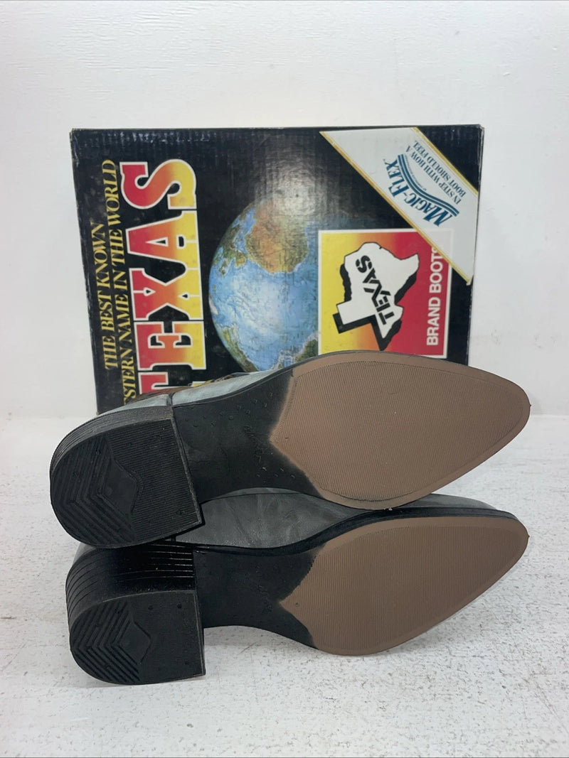 New Men’s Gray Texas Brand Cowboy Boots. 1202 8 E E. 1-90