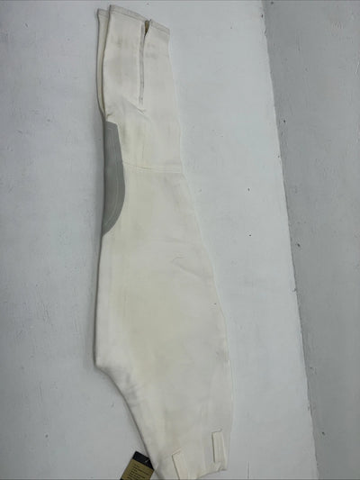 New Children’s White Equi-Stretch Prestige No Flare English Pants. 24-L  A-161
