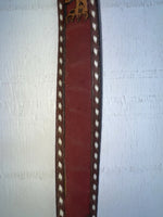 New Red Genuine Leather Longhorn Tooled 32” Belt #82828 NN-60