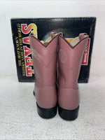 New Youth Pink Texas Brand Cowboy Boots. 3233 3 D. 22-25