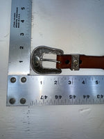 New Brown Genuine Leather Weaved 34” Belt #6520 JJ-67