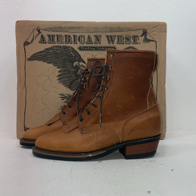 New Women’s Brown American West Cowboy Boots. 59003 10 M. 15-122