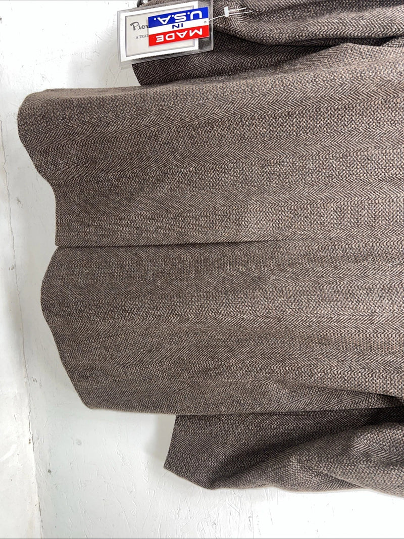 New Men’s Brown Pioneer Wear Suit Jacket 44L #12530 HH-604