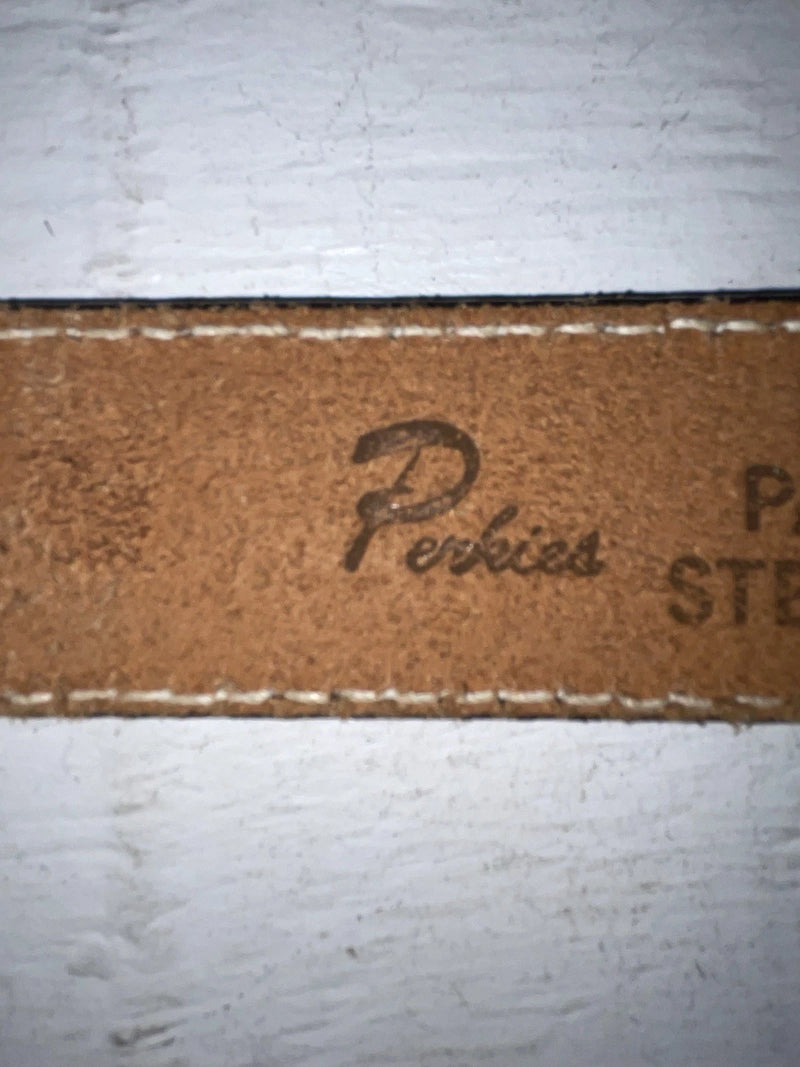 New Brown Genuine Leather Perkies Tooled 22” Belt #601 NN-51
