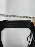 New Black 1849 Authentic Ranchwear Chaps With Fringe Adjustable Waist 30” N-46
