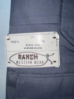 New Vintage Gray Ranch Polyester Pants #P1023 SS-10
