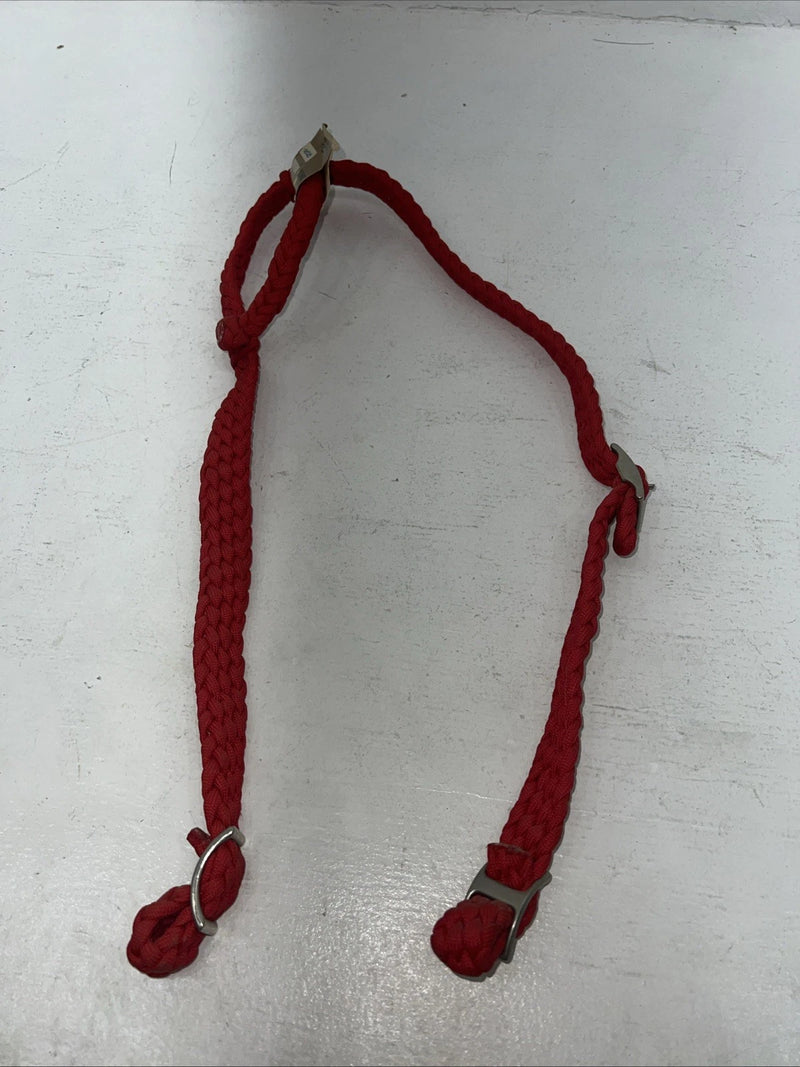 New SIMCO Red Nylon Braided One Ear Headstall #2900 Y-3