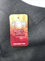 New Black Tough 1 Show Chaps With Fringe Adjustable Waist 43” Small N-42