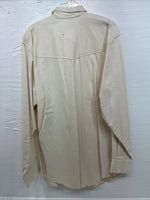 New Men’s H Bar C Yellow Simple Long Sleeve Pearl Snap Medium K-63
