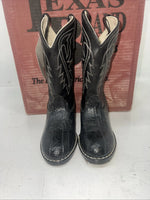 New Children’s Black Bronco Cowboy Boots. 9 D. 24-15