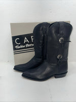 New Men’s Black Capezio Cowboy Boots. M C 610 8 E E. 2-32