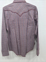 New Kids Champion Western Red Design Long Sleeve Pearl Snap Size 18 CC-116