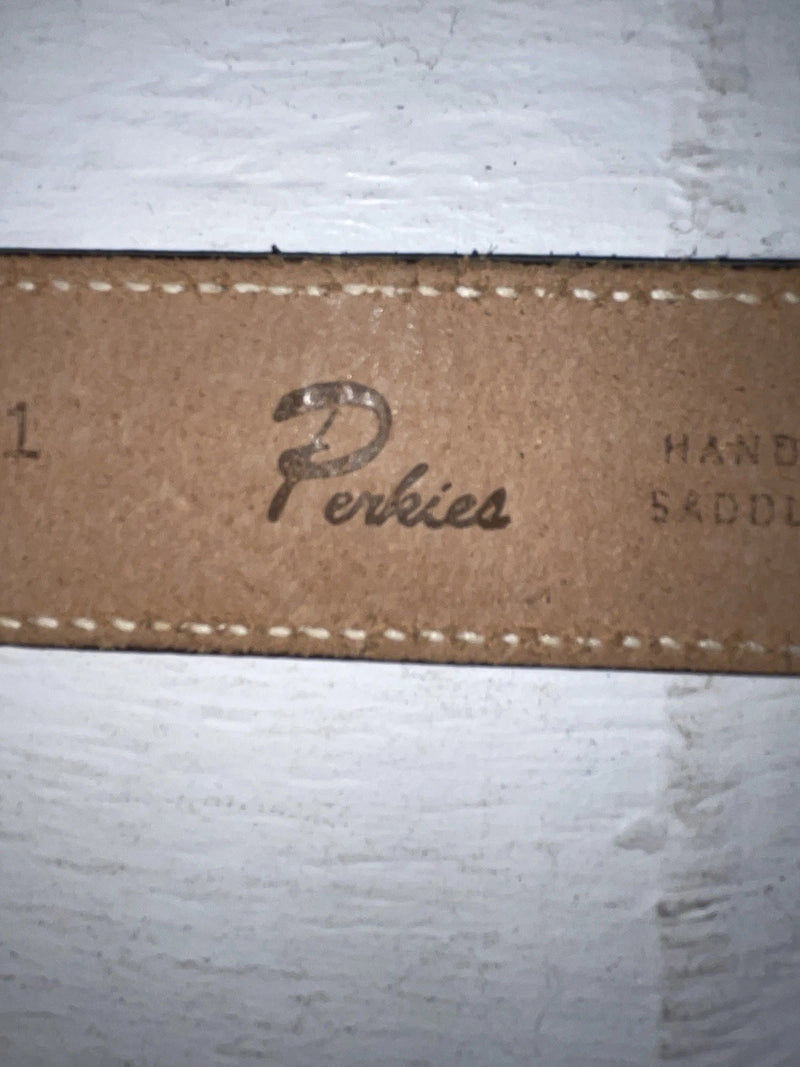 New Brown Genuine Leather Perkies Tooled 22” Belt #601 NN-90