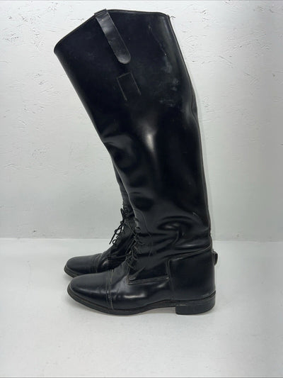 Used Women’s Black Imperial English Riding Boots. 7946 6. 12-3
