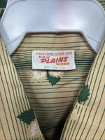 New Men’s ELY Plains Green Floral Long Sleeve Pearl Snap 15.5 X 34 Medium X-14