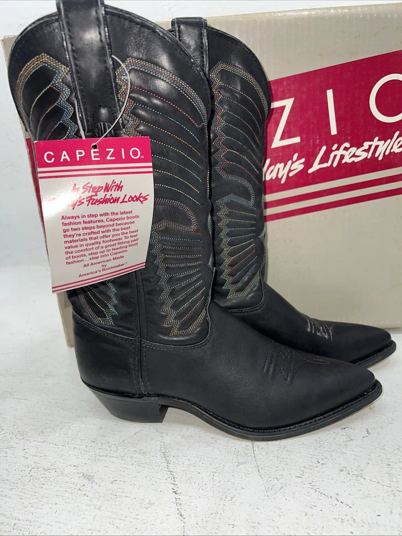 New Women’s Black Capezio Cowboy Boots. L 280 7 M. 17-4