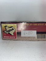 New Men’s Black Texas Brand Cowboy Boots. 1200 9.5 9 1/2 D. 6-110