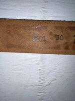 New Brown Genuine Leather Perkies Tooled 30” Belt #8601 JJ-138