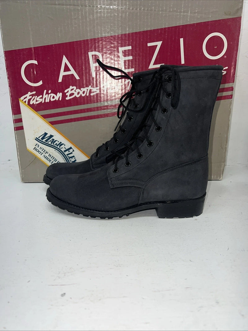 New Women’s Black Capezio Lace Up Cowboy Boots. L540 5.5 5 1/2 L. 20-54