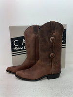 New Men’s Brown Capezio Cowboy Boots. M C 611 8 E E. 1-108