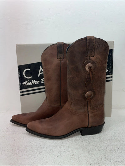 New Men’s Brown Capezio Cowboy Boots. M C 611 8 E E. 1-108