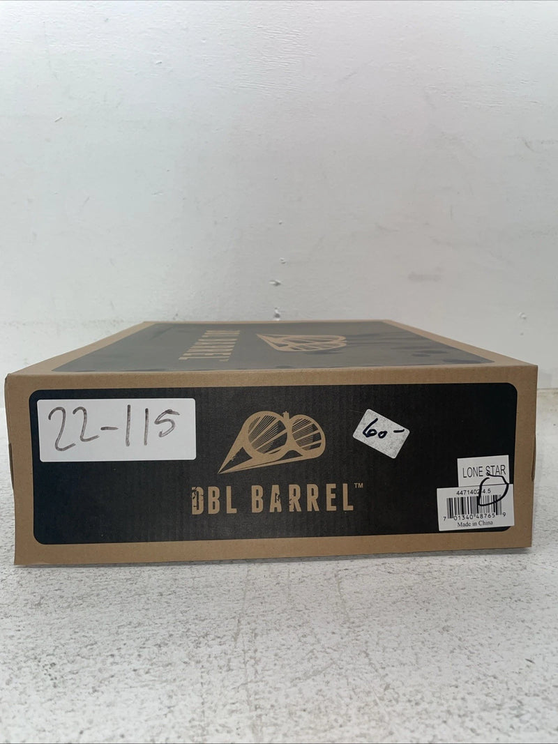 New Youth Brown DBL Barrel Cowboy Boots. 4471402 4.5 4 1/2. 22-115
