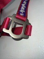 New Tough 1 Pink Purple Butterfly Nylon Full Halter #50-2031 3C-12