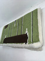 New Tough 1 Green Brown 30x30 Felt Fleece Saddle Pad #31-641 Pad-5