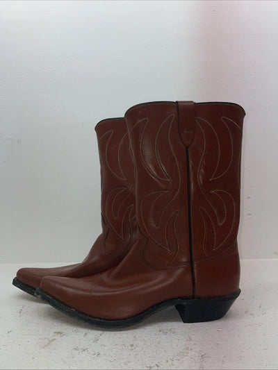 New Men’s Brown Rodeo Cowboy Boots. 5044 10.5 10 1/2 D. 7-106