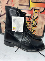 New Women’s Black Lace Up Cowboy Boots. 4440 6.5 6 1/2 M. 19-107