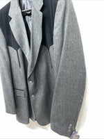 New Men’s Circle S Gray Suit Jacket 52L #24244 V-600