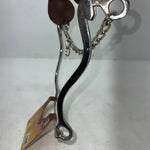 New Tough 1 SS Leather Covered Cable Hackamore #25102 BB-504