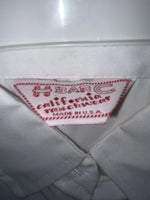 New Women’s White And Colored H Bar C Long Sleeve Button Up Shirt M 3B-87