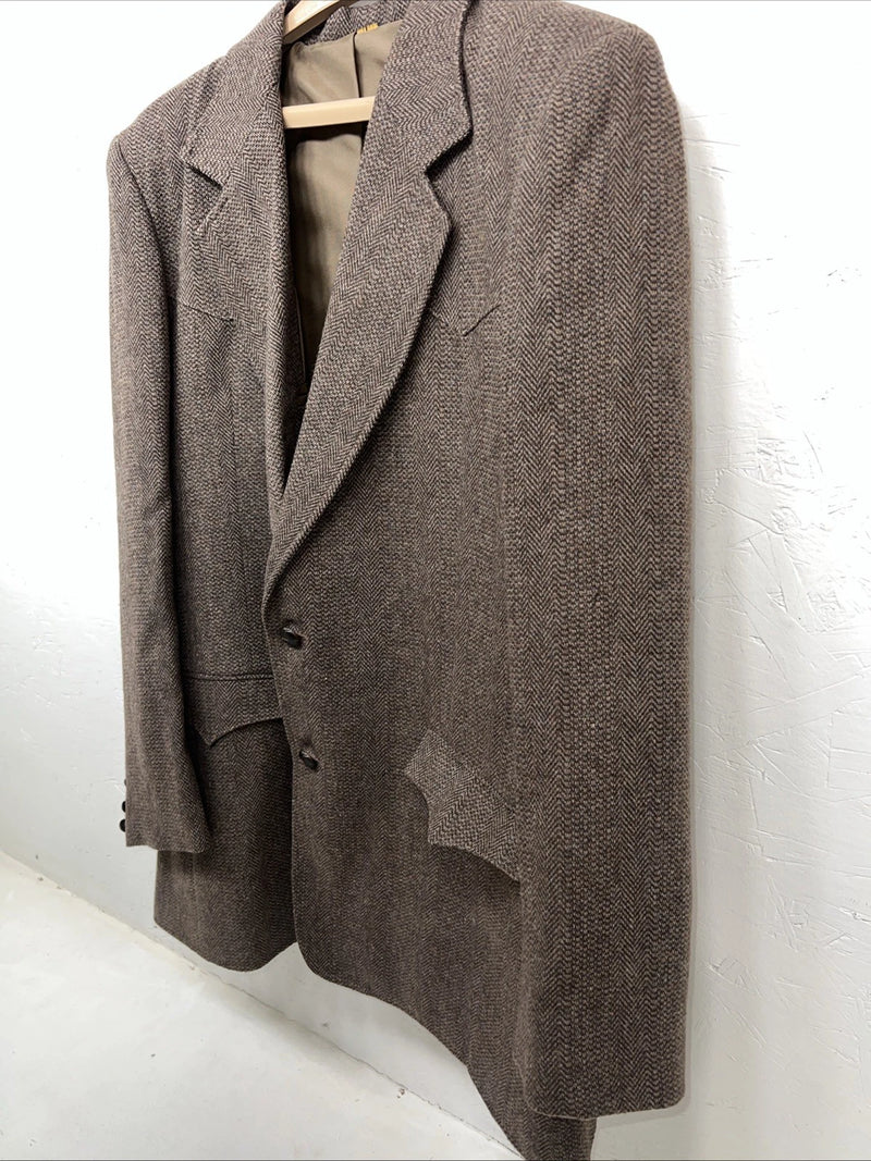New Men’s Brown Pioneer Wear Suit Jacket 44L #12530 HH-604