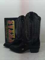 New Men’s Black Texas Brand Cowboy Boots. 5030 9 D. 4-119