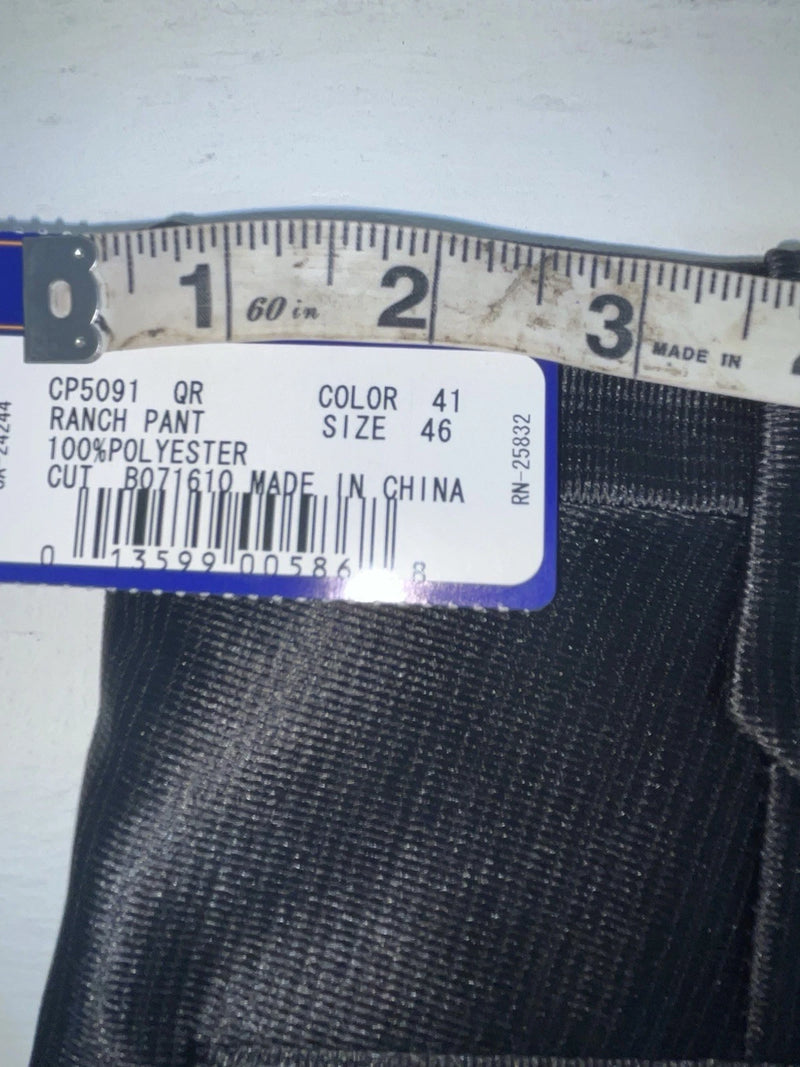 New Vintage Black Circle S Polyester Pants #CP5091 VV-22